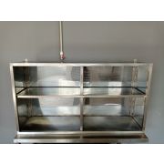 Полка открытая 1280х700х350 нерж.