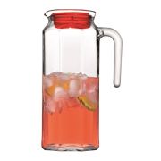 Кувшин 1 л. d=92 мм. h=250 мм. с красной крышкой Кошем /6/288/