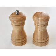 Мельница для перца + солонка h=10 см. (светлое дерево) /1/24/48/