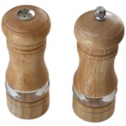 Мельница для перца + солонка h=13 см. (светлое дерево) /1/24/48/