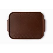 Поднос 45*34,5 см. темно-коричневый АБС-пластик ОСОБО ПРОЧНЫЙ морозостойкий MGprof /1/10/