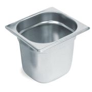 Гастроемкость 1/6 h=200 мм. 176*162 мм. 3,2 л. нерж. MGsteel /1/6/36/