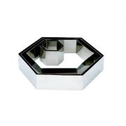 Форма кондитерская «Шестиугольник» 24,5*28 см. h=5 см. нерж. MGsteel /1/48/