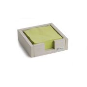 Салфетница 21,5*21,5*6,5 см. горизонтальная, дерево, белый Pinti /1/