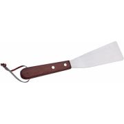 Лопатка 25,5 см. изогнутая раб. часть 8,5*5 см. нерж. с дерев. ручкой  /1/24/96/