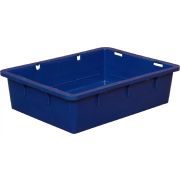 Ящик 532*400*141 мм. сырк-твор. конусный сплошной, синий (крышка 65069) /1/144/