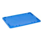 Крышка к ящику 600*400*40 мм. сплошная, утяжеленная, синяя /1/400/