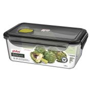 Контейнер для продуктов прямоуг.  1,35 л. 19,5*12,5*7 см. герметичный с клапаном «Бриллиант»/1/12/