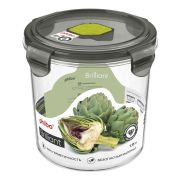 Контейнер для продуктов круглый 1,15 л. d=12,5 см. h=12 см. герметич. с клапаном «Бриллиант»/1/12/
