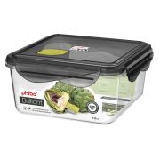 Контейнер для продуктов квадр. 1,15 л. 15*15*7 см. герметичный с клапаном «Бриллиант» /1/12/