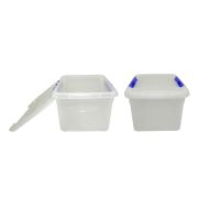 Контейнер для продуктов прямоуг.  8,0 л. 30*23*16,5 см.  с синим зажимом MGprof /1/25/