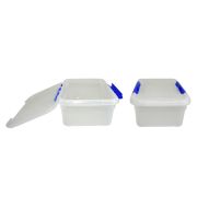 Контейнер для продуктов прямоуг.  6,0 л. 30*23*12 см. с синим зажимом MGprof /1/30/