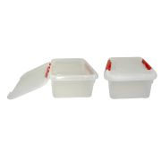 Контейнер для продуктов прямоуг.  6,0 л. 30*23*12 см. с красным зажимом MGprof /1/30/