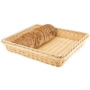 Корзина для хлеба прямоуг. 32,5*26,5*6,5 см. бежевая полиротанг APS /1/24/