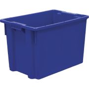 Ящик 600*400*400 мм. для мяса конусный сплошной, синий (крышка 65079) /1/72/