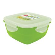 Контейнер для продуктов квадр. 1,0 л. 16*16*8 см. п/п цвет в ассорт. SAFE-FOOD  (431157312) /1/28/