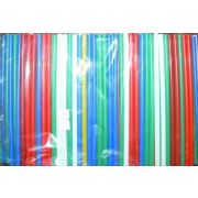 Трубочки кокт. 0,5*14 см. 400 шт/уп. прямые цветные Микс КОРОТКИЕ /1/50/