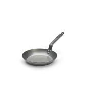 Сковорода d=24 см. h=4 см. 1,4 л. белая сталь (индукция) Carbone Steel De Buyer /1/3/
