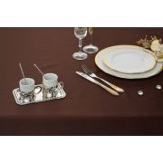 Скатерть 145*200 см. темно-коричневая гладь /3/ Под заказ