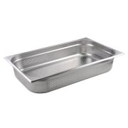 Гастроемкость 1/1 h=100 мм. 530*325 мм. 14 л. нерж.перфорир. d=4 мм. MGsteel /1/6/