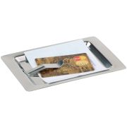 Подносик для денег 17*11 см. с зажимом нерж. APS /1/60/