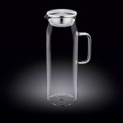 Кувшин 1,5 л. d=90 мм. h=285 мм. с крышкой  + сетка нерж Термостекло Wilmax /1/18/