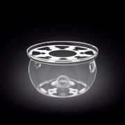 Подставка для подогрева чайника d=13 см. h=7 см. стеклянная Термостекло Wilmax /1/3/60/