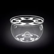 Подставка для подогрева чайника d=15 см. h=8 см. стеклянная Термостекло Wilmax /1/3/40/ АКЦИЯ