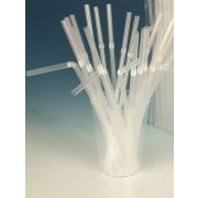 Трубочки кокт. 0,5*21 см. 1000 шт/уп. гофрир. прозрачные /1/12/