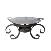 Набор для подачи Саджа сковорода d=30 см. углерод. сталь + подставка h=16 см. Тунис /1/