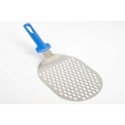 Лопатка для пиццы овальная перфорир. 17,5*21 см. нерж.  ручка пластик Gimetal /1/4/