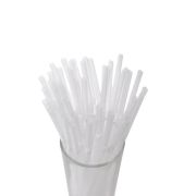 Трубочки кокт. 0,5*21 см. 1000 шт/уп. гофрир. прозрачные в ПВХ коробе /1/8/ АКЦИЯ