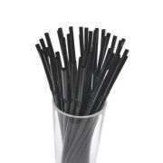 Трубочки кокт. 0,5*21 см. 1000 шт/уп. гофрир. черные в ПВХ коробе /1/8/ АКЦИЯ