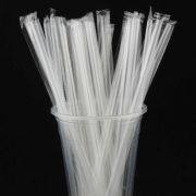 Трубочки кокт. 0,5*21 см.  700 шт/уп. гофрир. прозр. в ИНДИВИД. УП. /1/10/ АКЦИЯ