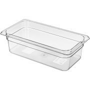 Гастроемкость 1/3 h=100 мм. 325*176 мм. 3,8 л. поликарб. прозрач.  /1/6/