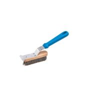 Щетка для гриля 27 см. 17*4 см. со стальной щетиной h=2 см., ручка пластик Gimetal (AC-SPGT) /1/6/