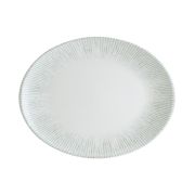 Блюдо овальное 360*280 мм. Ирис Серый, форма Мув Bonna /1/6/348/