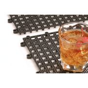 Коврик барный 33*33 см. черный, пластик. APS /1/30/