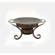 Набор для подачи Саджа сковорода d=35см. углерод.сталь+подставка  h=17 см. Шелковый Путь /1/