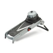 Мандолина (овощерезка) 40*13 см. с 2-мя насадками и толкателем, нерж. и пластик De Buye /1/