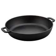 Сковорода d=30 см. h=6,5 см. 4 л. чугун глубокая с 2 ручками /1/2/