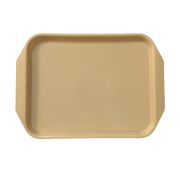 Поднос 38*27 см. бежевый с широкими ручками поверхность классик (106) MGprof /10/
