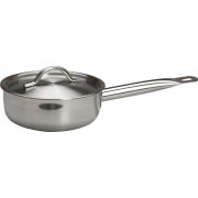 Сотейник  1,3 л. нерж. d=14 см. h=8,5 см. с крышк. тройн дно (индукция) MGsteel /1/