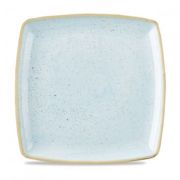 Тарелка мелкая квадратная 26,8см, без борта, Stonecast, цвет Duck Egg Blue