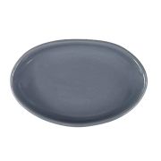Блюдо овальное 150*100 мм. Серый, форма Крас волнистый край Bonna /1/12/