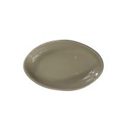 Блюдо овальное 240*160 мм. Оливковый, форма Крас волнистый край Bonna /1/6/