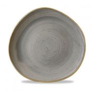 Тарелка мелкая «Волна» d28,6см, без борта, Stonecast, цвет Peppercorn Grey