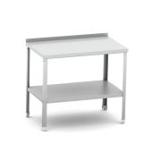 Стол разделочный с бортом 1000*700*870 мм. разборный, полка сплошная, нерж. MGsteel /1/ АКЦИЯ