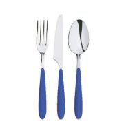 Нож столовый Мастер 18/0  2 мм 21 см. синий Abert /12/144/