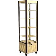 Витрина кондитерская 575*600*1850 мм. бежево-коричневая Carboma R400C /1/